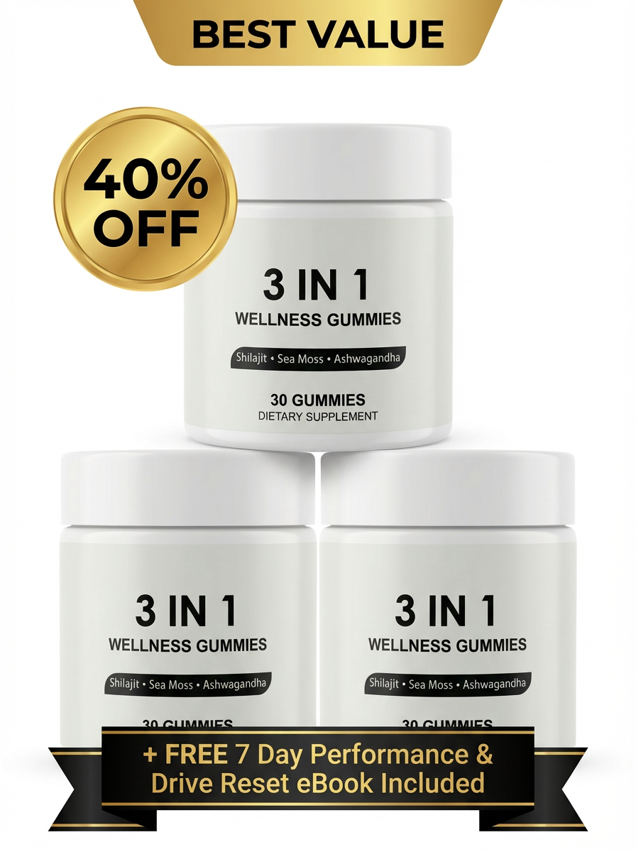 Shilajit 3-in-1 Men’s Wellness Gummies