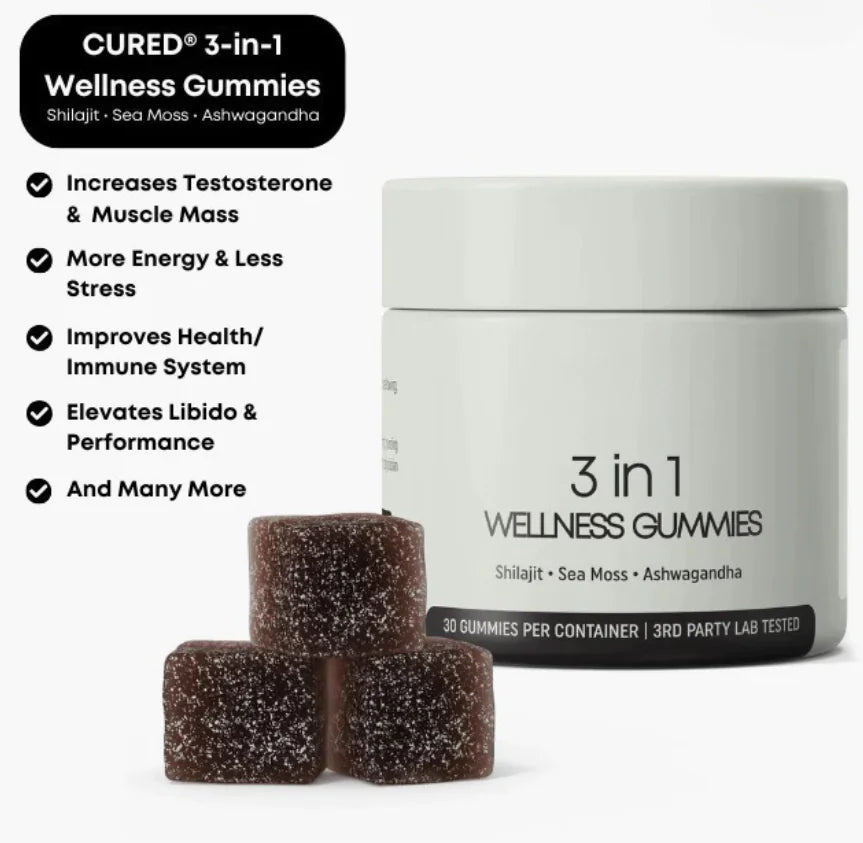 Shilajit 3-in-1 Men’s Wellness Gummies